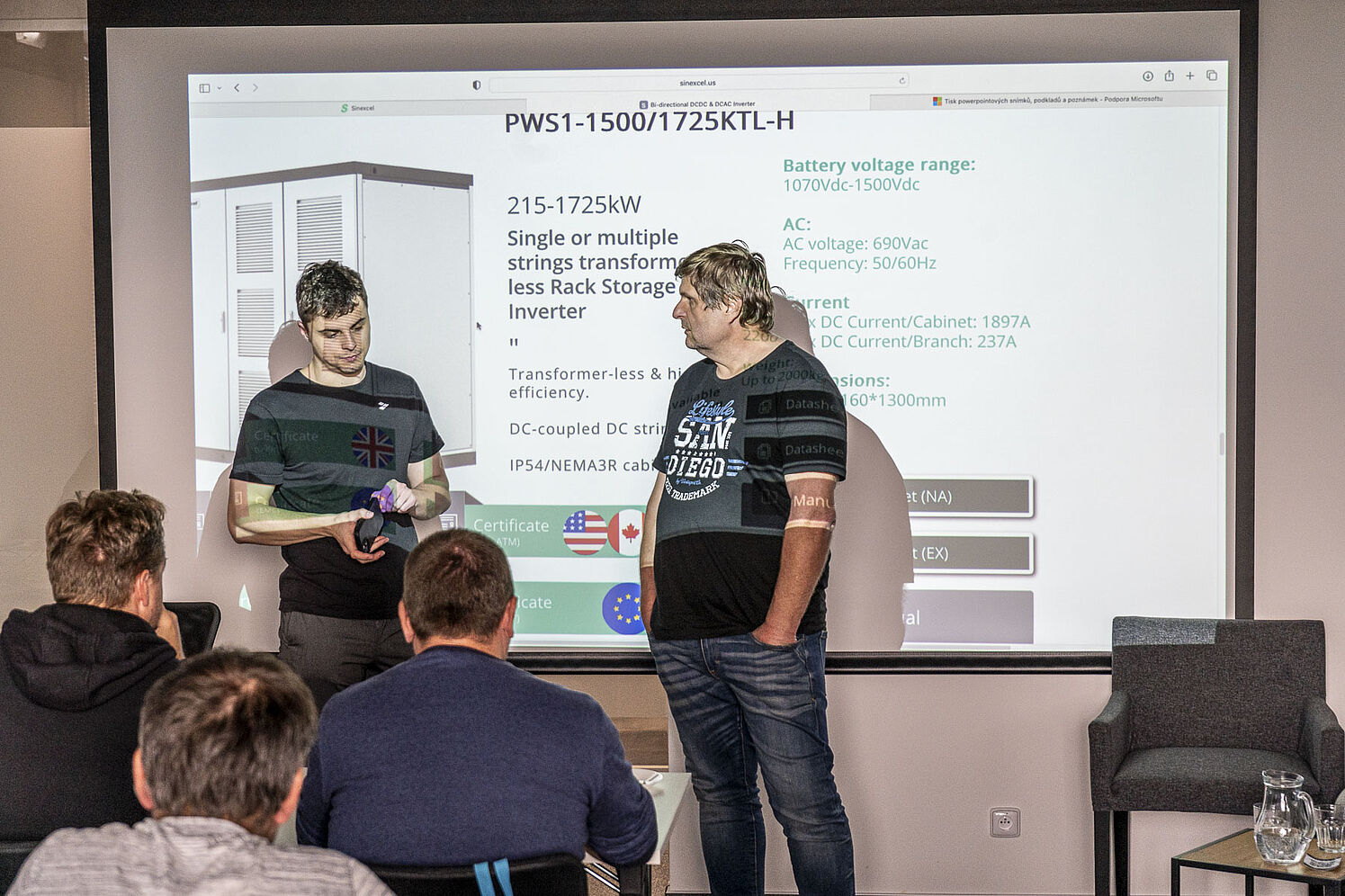 Školení Goodwe a Pylontech 1