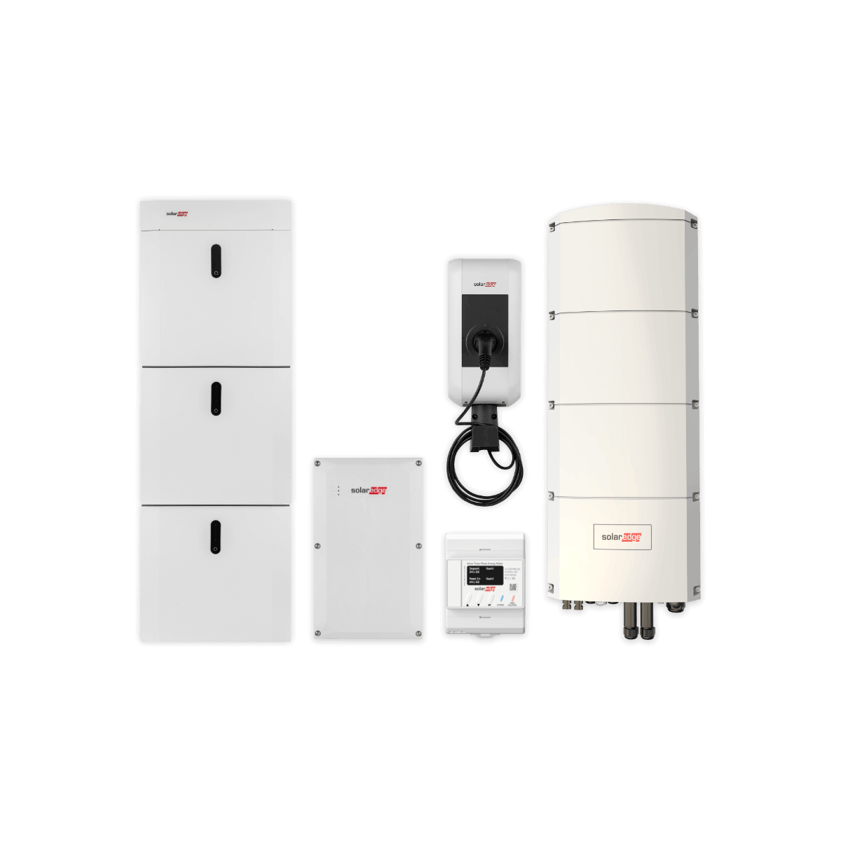 Kombipaket SolarEdge Home Ersatzstrom mit Ladestation, SE10K-RWB48 und 13,8 kWh