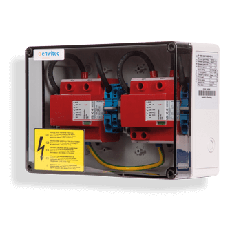 enwitec přepěťová ochrana DC typ I + II 2 MPPT, svorky