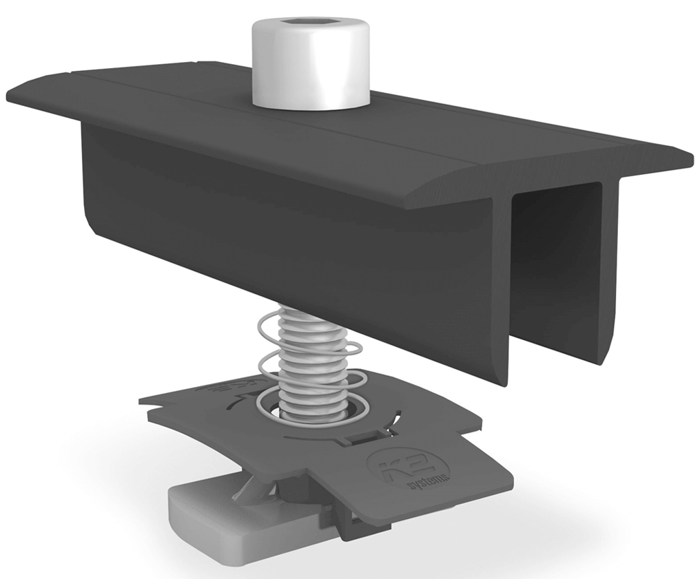 Středová svorka panelu K2 XS Set 35 mm, černá