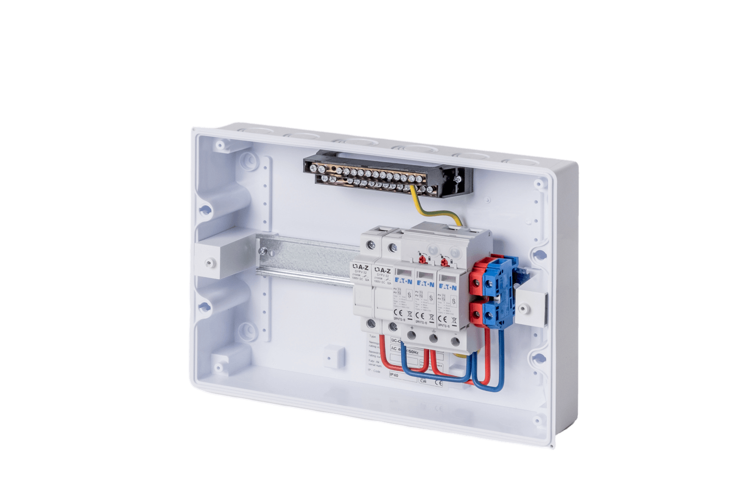 Přepěťová skříň R-FVE-DC1 EATON, přepěťová ochrana I+II
