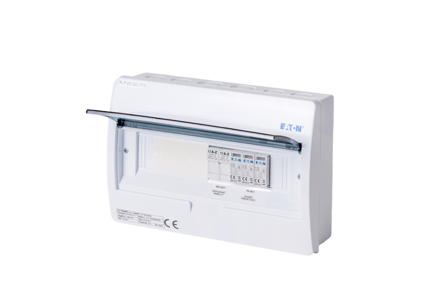 Přepěťová skříň R-FVE-DC1 EATON, přepěťová ochrana I+II