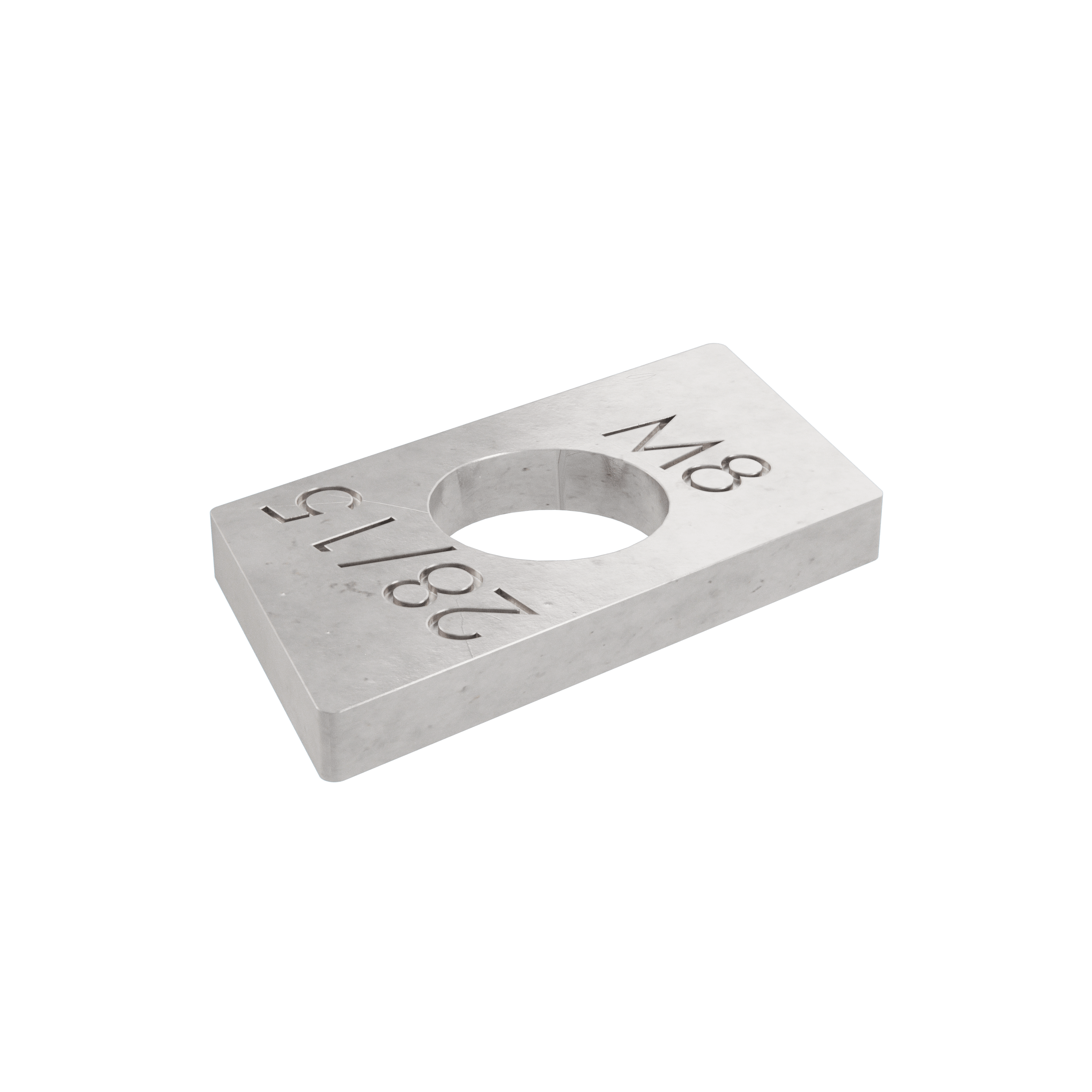 Alumero Threaded Plate M8 Typ 28x15