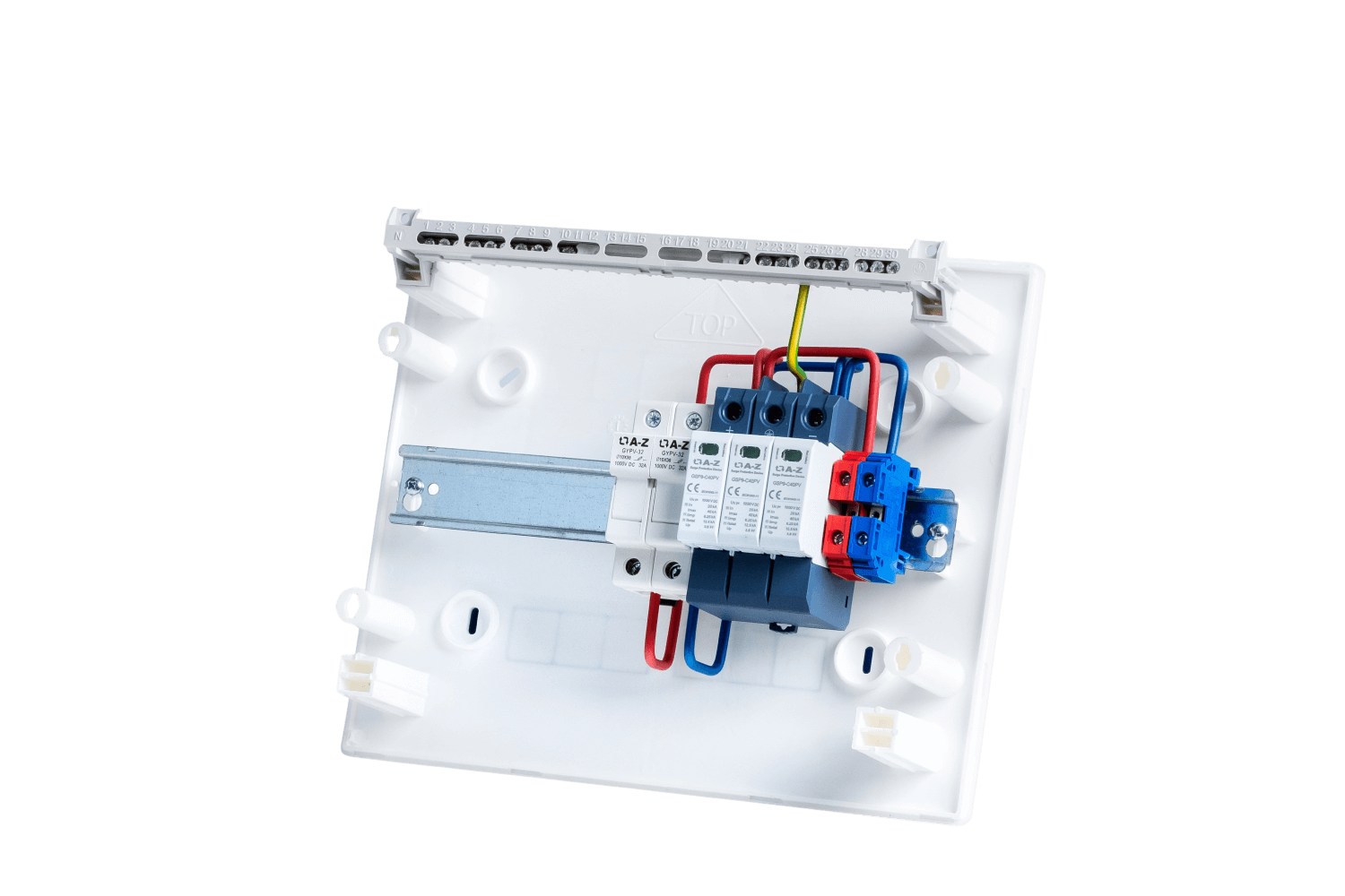 DC Rozvaděč AZT DC1, pro 1 string, přepěťová ochrana T1 + T2