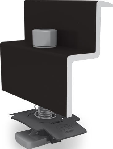 Standardní set koncových svorek panelu K2, 30-31 mm, černě eloxovaných