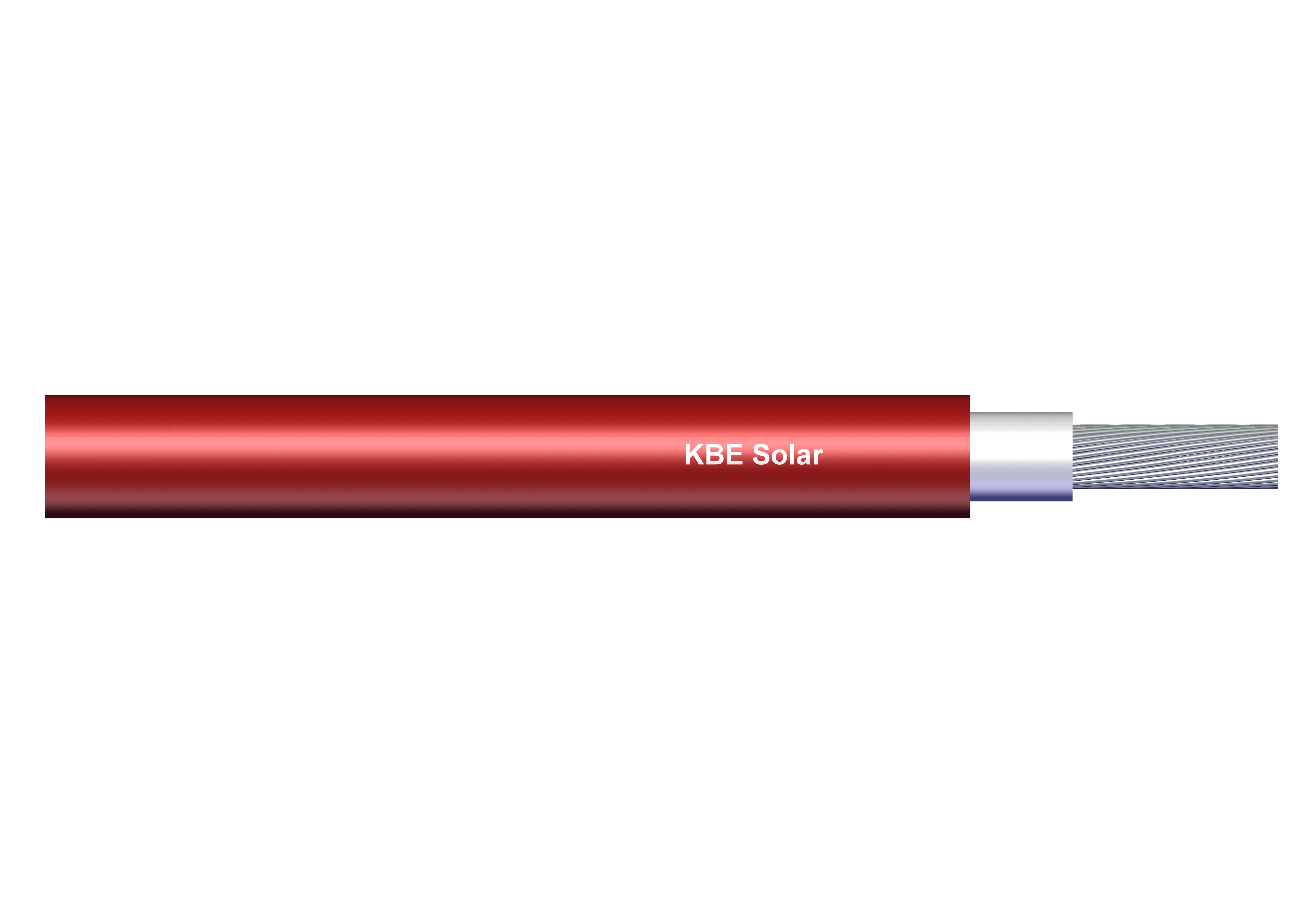 KBE Solar DB+, 4mm², 100m, červený