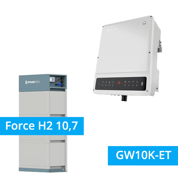 Pylontech Force H2 10,7 kWh + GoodWe ET Plus - GW10K-ET