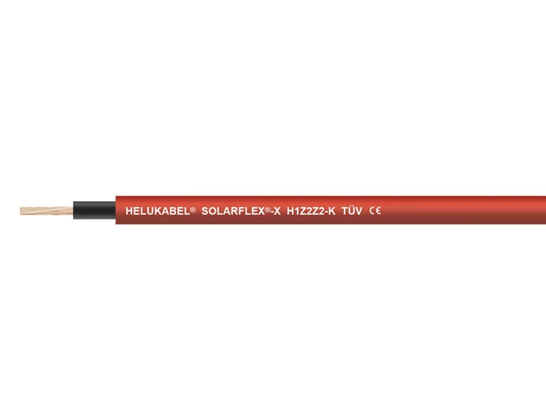 Solární kabel HELUKABEL Solarflex H1Z2Z2-K 6,0 mm² 100 m červený