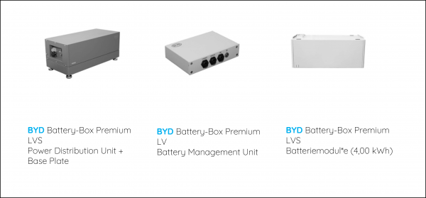 BYD bateriový box Premium LVS 16.0 s třífázovým střídačem SolarEdge StorEdge SE5K